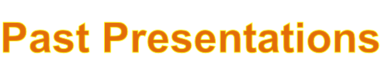 Past Presentations